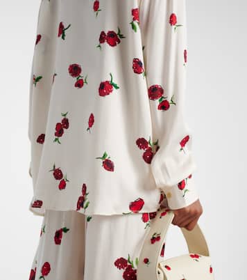 Camicia Argo in twill con stampa | Khaite