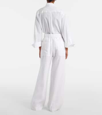 Cotton wide-leg pants | Brunello Cucinelli
