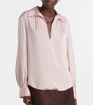 Silk-blend blouse | Vince