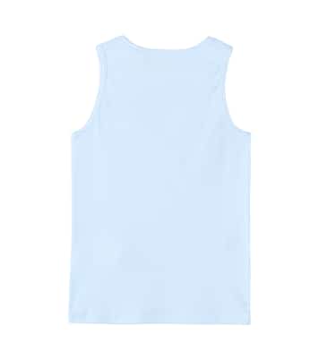 Set of 2 logo ribbed-knit tank tops | Versace Kids
