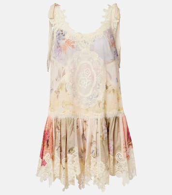 Cascadian floral lace cotton minidress | Zimmermann
