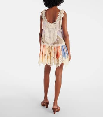 Cascadian floral lace cotton minidress | Zimmermann