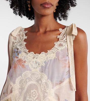 Cascadian floral lace cotton minidress | Zimmermann