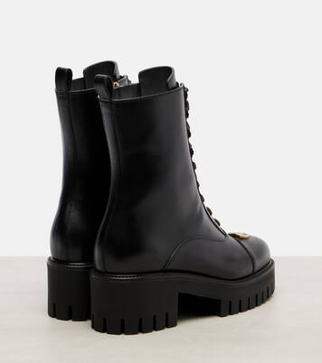 Schnürstiefel Double G aus Leder | Gucci