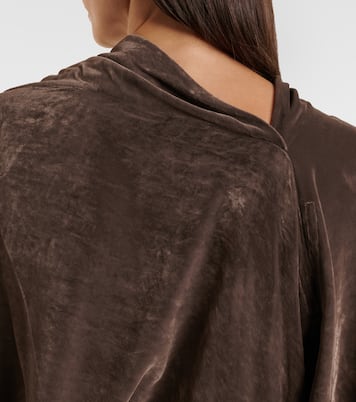 Draped crêpe top | Rick Owens
