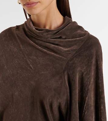 Draped crêpe top | Rick Owens