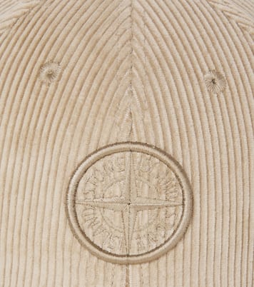 Compass cotton corduroy baseball cap | Stone Island Junior
