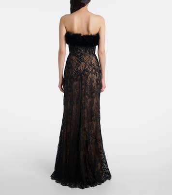 Robe longue en dentelle | Elie Saab