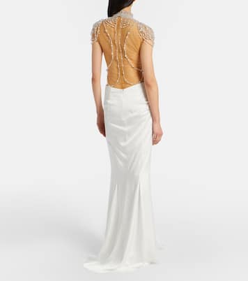 Zsa Zsa embellished gown | Clio Peppiatt