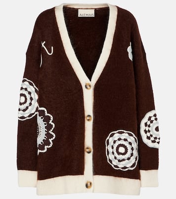 Cardigan mit Häkelstrick | Alémais