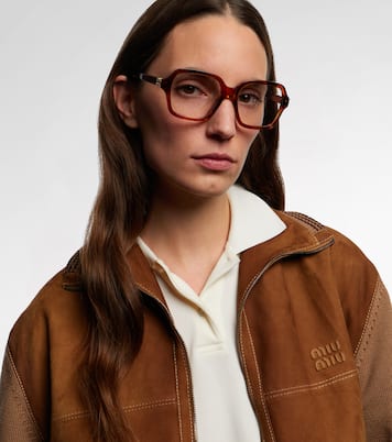 Logo square glasses | Miu Miu