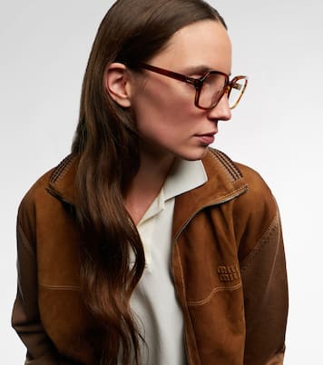 Logo square glasses | Miu Miu