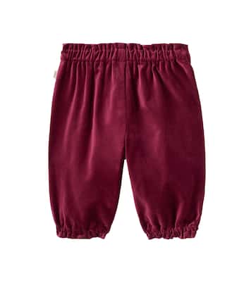 Baby Polly cotton velvet pants | Wheat