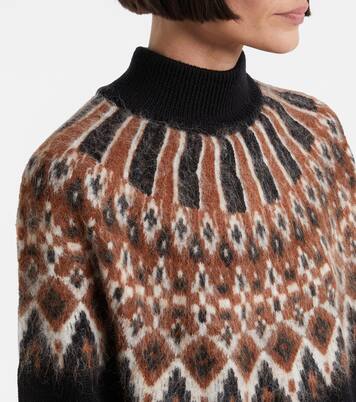 Liza Fair Isle wool-blend sweater dress | Staud