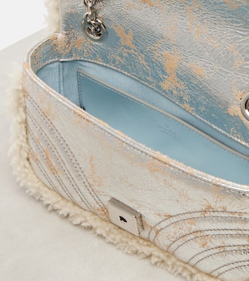 GG Marmont Medium metallic leather shoulder bag | Gucci