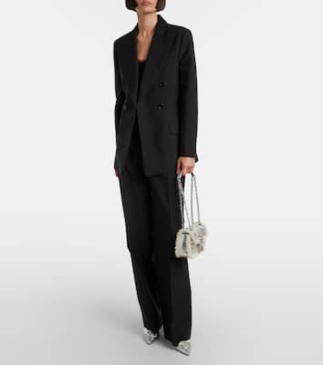 GG Marmont Medium metallic leather shoulder bag | Gucci