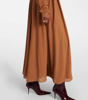 Pinky belted draped maxi dress | Joseph