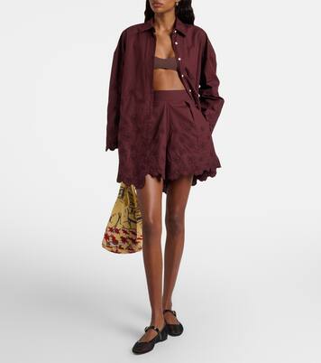 Embroidered cotton shirt | Juliet Dunn