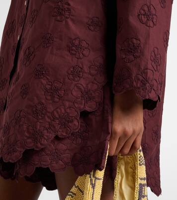 Embroidered cotton shirt | Juliet Dunn