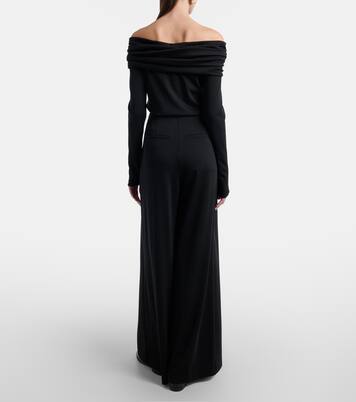 Cocco virgin wool jersey wide-leg pants | Max Mara