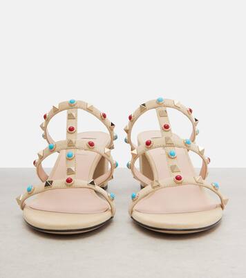 Embellished suede sandals | Valentino Garavani