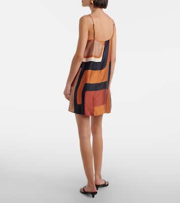 Bedrucktes Minikleid Phylis aus Satin | Faithfull