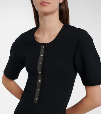 Cotton and linen Henley shirt | Lemaire