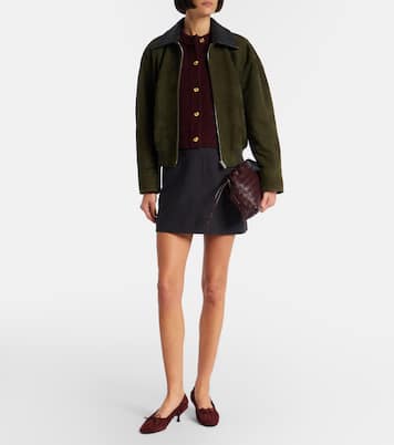 Gather Around ruched suede pumps | Herbert Levine