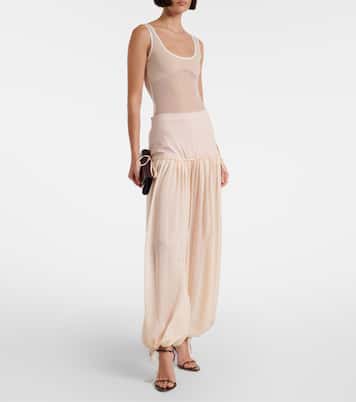 Semi-sheer tank top | Nensi Dojaka