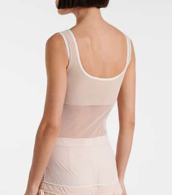 Semi-sheer tank top | Nensi Dojaka