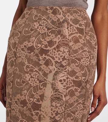 Floral lace midi skirt | Acne Studios