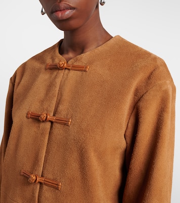 Leather-trimmed suede jacket | Róhe