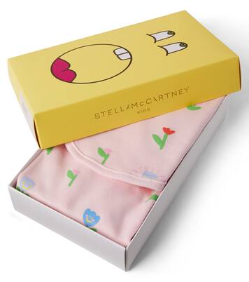 Baby floral cotton onesie and bib set | Stella McCartney Kids