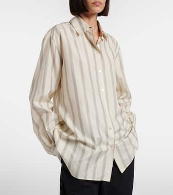 Sisilia striped silk shirt | The Row