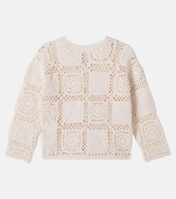 Lea-Maria crochet cotton cardigan | Bonpoint