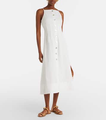 Georges linen midi dress | Veronica Beard