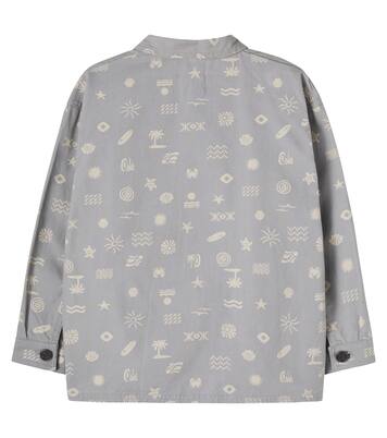 Marcel printed cotton canvas overshirt | Wheat