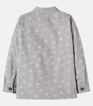 Marcel printed cotton canvas overshirt | Wheat