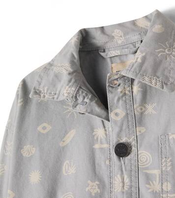 Marcel printed cotton canvas overshirt | Wheat