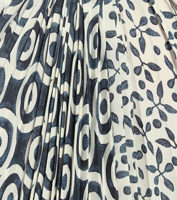 Abito monospalla a stampa in georgette | Oscar de la Renta