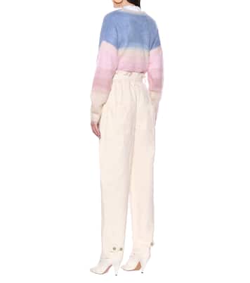 Rinny high-rise cotton-blend pants | Marant Etoile