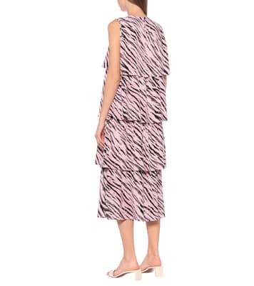 Robe midi Aija imprimée en crêpe | Baum und Pferdgarten