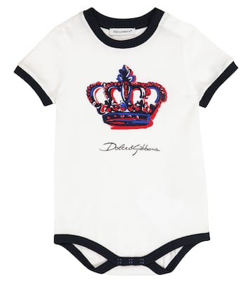 Baby - Body in cotone con stampa | Dolce&Gabbana Kids
