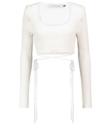 Ribbed-knit crop top | Christopher Esber