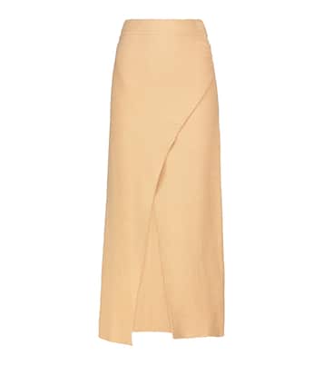 Falda midi wrap Ainsley de algodón | Nanushka