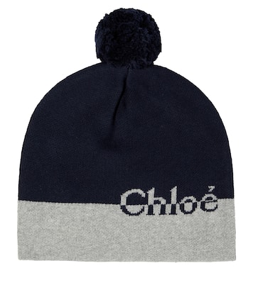 Beanie aus Baumwolle und Wolle | Chloé Kids