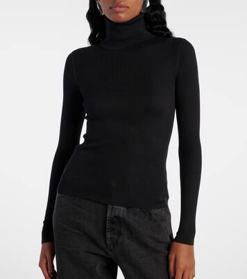 Cashmere, wool and silk turtleneck sweater | Saint Laurent