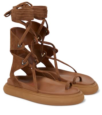 Selene suede gladiator sandals | The Attico