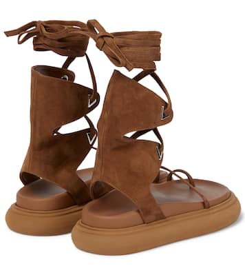 Selene suede gladiator sandals | The Attico