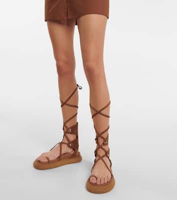 Selene suede gladiator sandals | The Attico